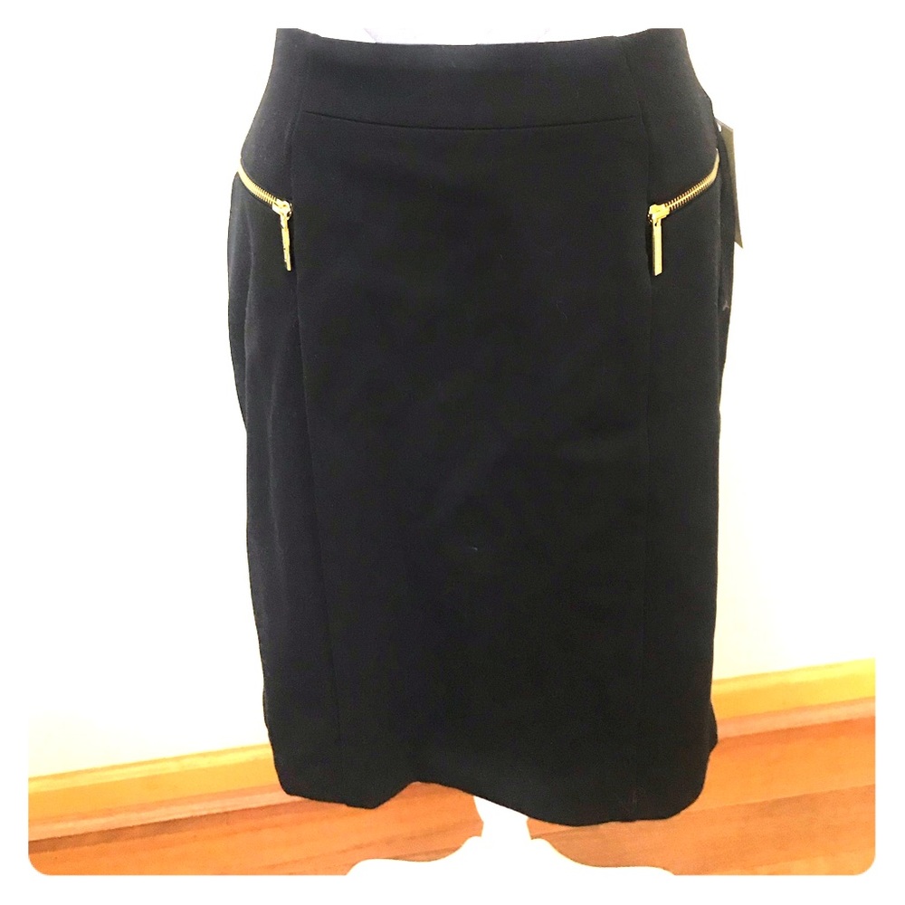 NWT Michael Kors Black Pencil Skirt